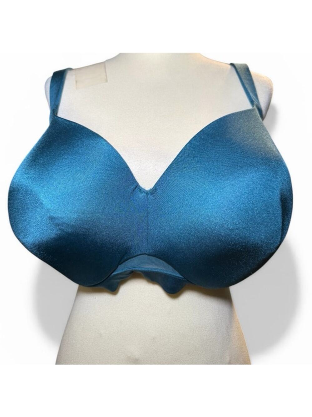 Cacique Modern Luxe Lightly Lined Balconette Bra, Underwire Peacock Blue, 44G